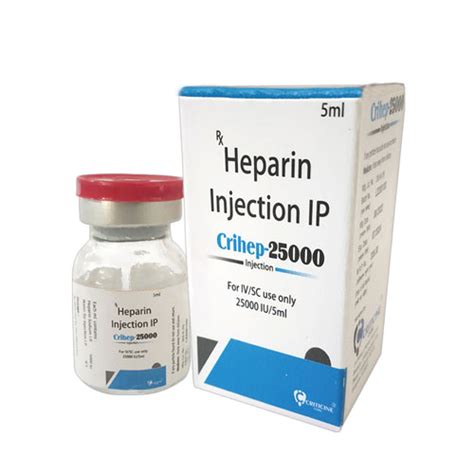 Heparin Sodium 25000 Iu Injections Mcbrex Lifesciences