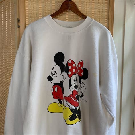 Vintage 90 Disney Mickey Mouse Crewneck Size Mens Depop