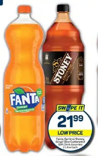 Fanta Sprite Or Stoney Ginger Beer Carbonated Soft Drink Assorted 2