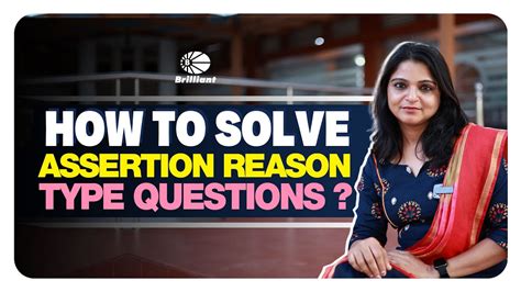 How To Solve Assertion Reason Type Question Youtube