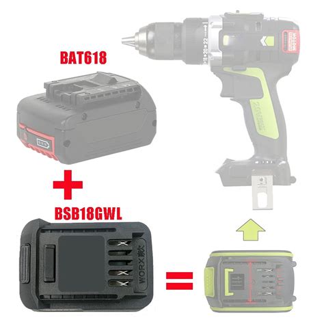 Dawupine Bsb Gwl Adapter Converter Can Use For Bosch V Li Ion