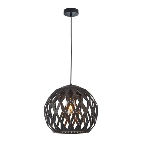 Lampa wisząca Italux Hilo 1 punktowa E27 czarny mat Lampy wiszące