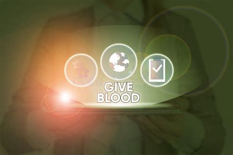 Text Sign Showing Give Blood Conceptual Photo Demonstrating