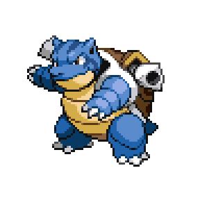 Pokemon Pixel Art Blastoise