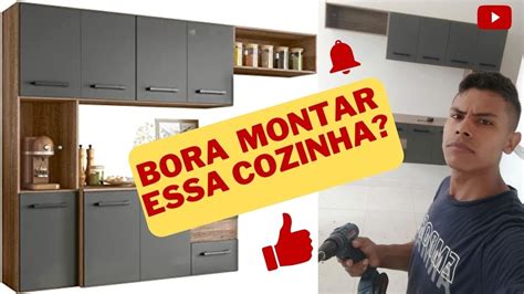 Montando Armario DE Cozinha 7 Portas E 2 Gavetas Juliete YouTube