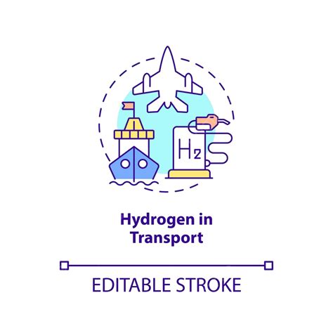 Hydrogen In Transport Concept Icon Economy Round Cell Vector Economy Round Cell Png And