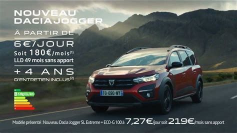 Musique Pub Nouveau Dacia Jogger Carnews France