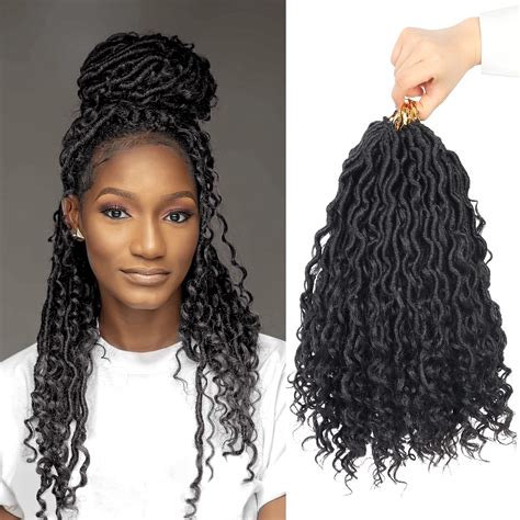 Buy Beyond Beauty New Goddess Locs Crochet Hair 14 Inch 7 Packs Pre Looped Curly Goddess Faux