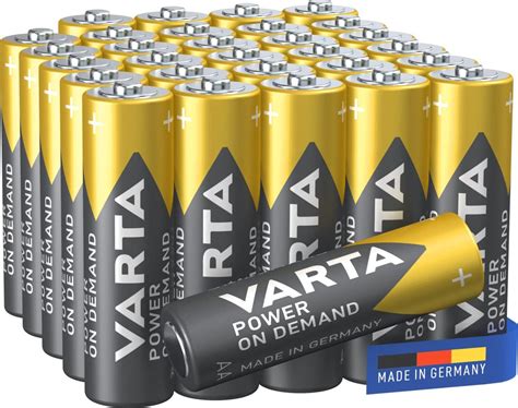 VARTA Batterie AA Confezione Da 30 Pile Power On Demand Alcaline 1