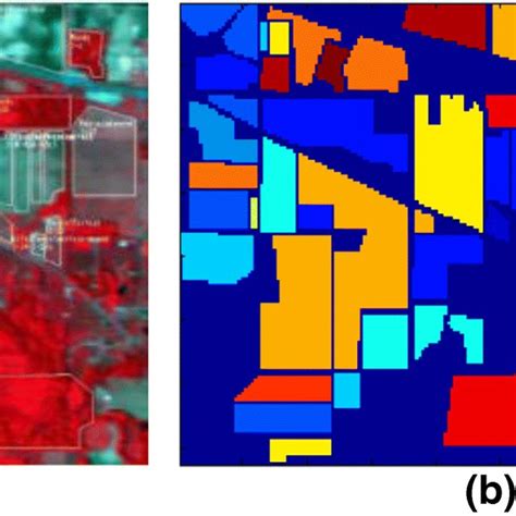 Indian Pines Image A Three Band Color Composite B Reference Data