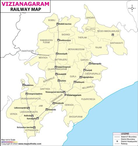 Vizianagaram Railway Map