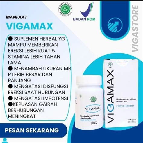 Vigamax Asli Oringinal Suplemen Multivitamin Pria Lazada Indonesia