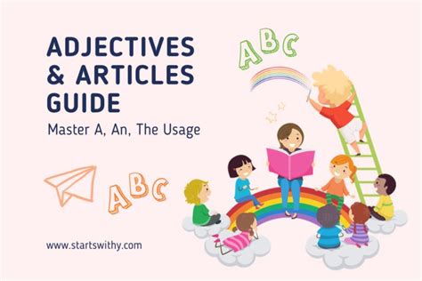 Adjectives And Articles Guide Master A An The Usage