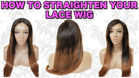 Tutorial How To Straighten Style Your Handmade Full Wig Straighteners Bangs Side