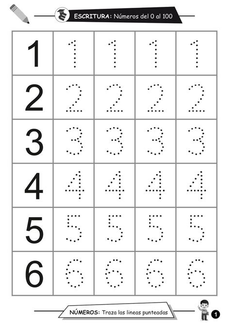 Cuadernillo De Escritura Números Del 1 Al 100 Libro De Los Numeros Los Numeros En Letras