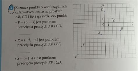 błagam szybko Zaznacz punkty o współrzędnych całkowitych leżące na