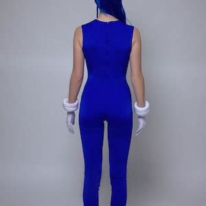 Sonic the Hedgehog Cosplay Costume, Sonic Video Game Cosplay, Sonic Blue Costume, Sonic Jumpsuit ...