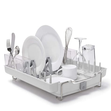 Oxo Good Grips Convertible Foldaway Dish Rack Stainless Steel