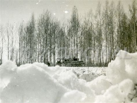 Foto Panzer Tank IV Langrohr Deutsch Winter Kampf Russland Russia1