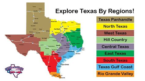 Map Of Texas Regions