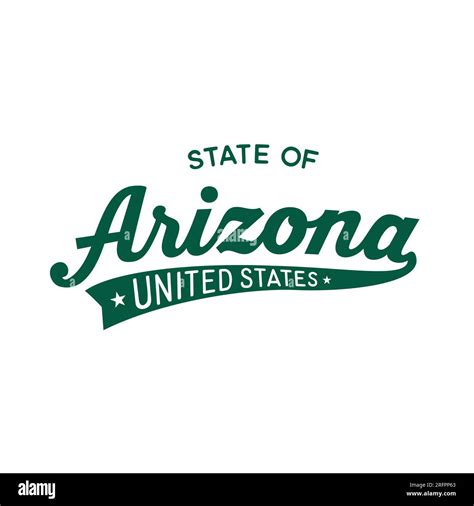 Arizona Lettering Design Arizona United States Typography Design