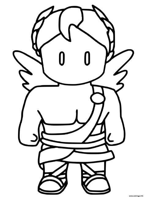 Coloriage Ruby Cupid Stumble Guys Dessin Stumble Guys à imprimer