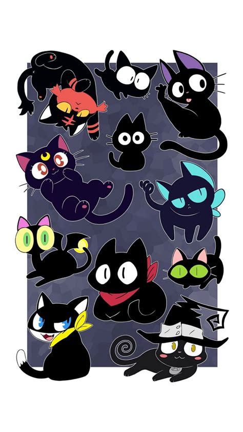 Nekos Of Anime Cat Cats Crossover Hd Phone Wallpaper Peakpx