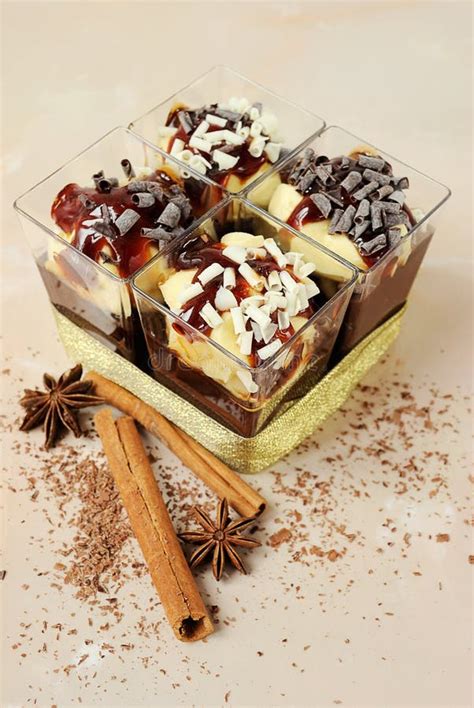 Creamy Desserts in a Glasses Stock Image - Image of serving, cream: 12954385