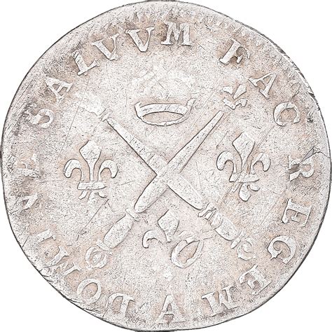 Coin France Louis XIV 5 Sols Aux Insignes 5 Sols 1 16 ECU 1702 Paris