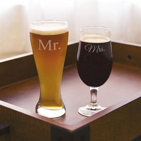 Cathys Concepts 2 Piece His And Hers Pilsner Glass Set And Reviews Wayfair