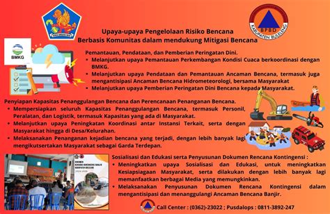 Upaya Upaya Pengelolaan Risiko Bencana Berbasis Komunitas Dalam