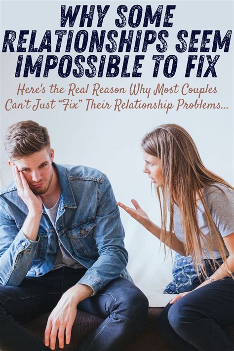 The Real Reason You Cant “fix” Your Relationship Problems