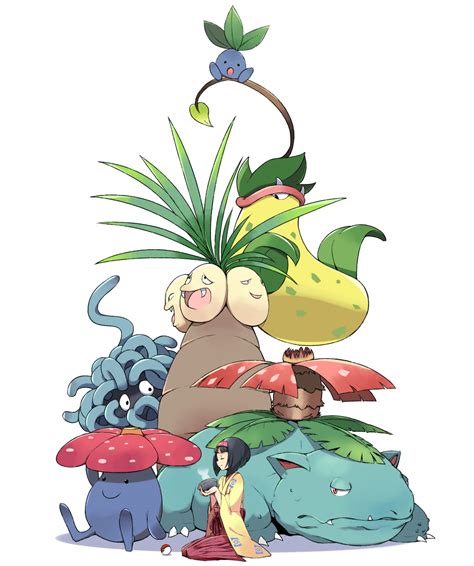 Erika Venusaur Oddish Vileplume Tangela And 2 More Pokemon And 2