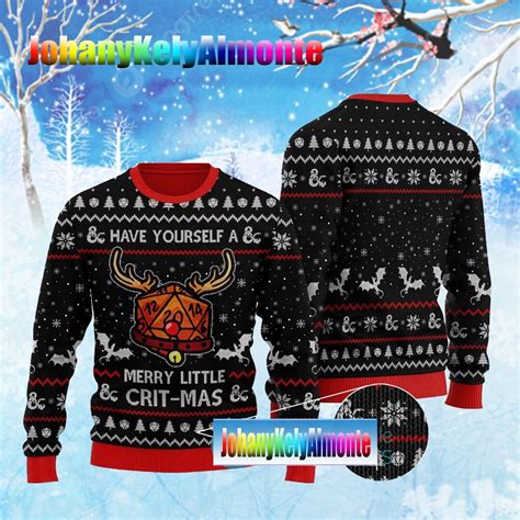 Dnd Rudolf Dice Ugly Christmas Sweater Dungeons And Dragons Etsy