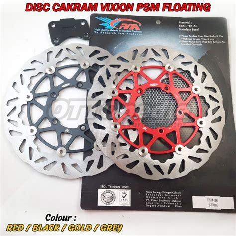 Disc Piringan Cakram Vixion Ori Psm Lebar Mm Titanium Floating Cnc