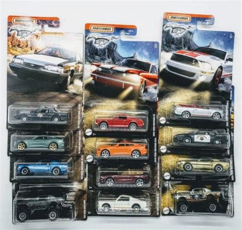 Matchbox 2020 Ford Mustang Series Complete of 12 Walmart Exclusive ...