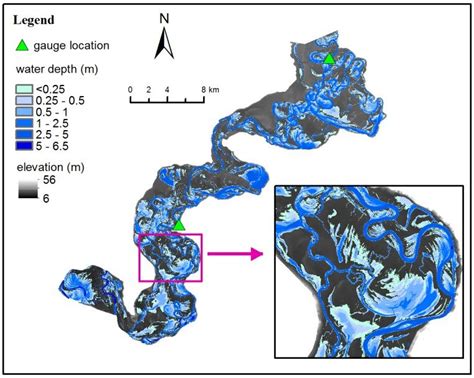 Estimated water depth map | Download Scientific Diagram