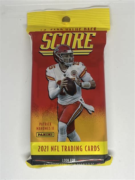 Panini Score Nfl Football Card Value Cello Fat Pack Lawrence