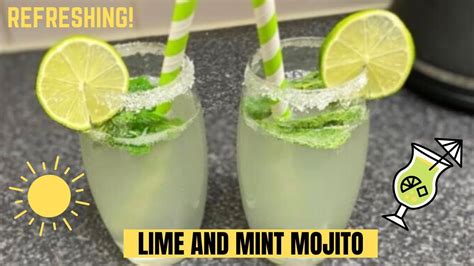 Refreshing Lime And Mint Mojito Summer Drink How To Make Mojito Quick