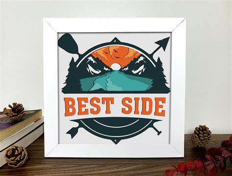 Best Side Shadow Box 3D Svg Graphic By Alleylightbox Creative Fabrica