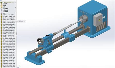 【鸿达】机床 木材车削机床（木材车床）3d模型下载三维模型solidworks模型 制造云 产品模型