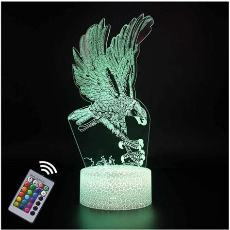 Veilleuse Illusion D Animaux Lampe De Bureau Changeante Couleurs