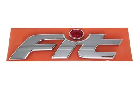 Emblema Fit Letreiro Cromado Pingo Vermelho Honda At Mercadolivre