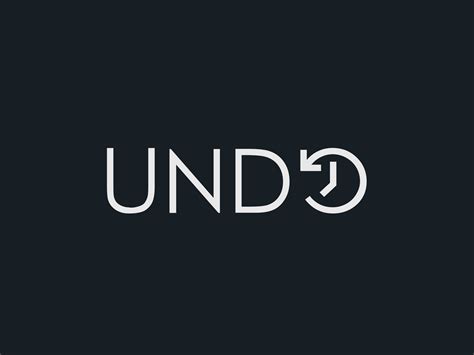 Undo Wordmark By Finalidea On Dribbble