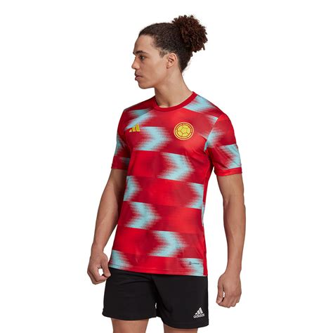 Camiseta Adidas Colombia Pre Match Mundial Qatar 2022 Multicolor