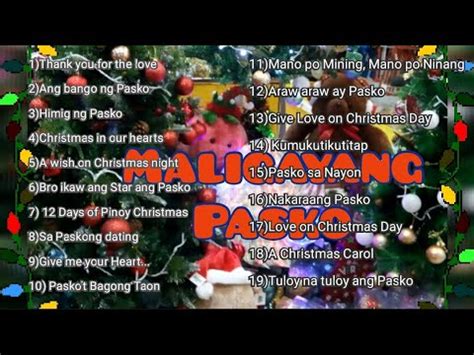 Paskong Pinoy Best Tagalog OPM Christmas Song Collection YouTube