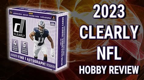 New Football Panini Donruss Clearly Nfl Hobby Box Review Youtube