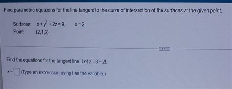 Solved Find The Equation For A The Tangent Plane And B