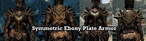 Symmetric Ebony Plate Armor Replacers At Skyrim Special Edition Nexus