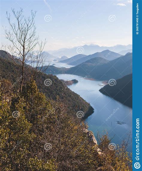 Aerial View of Skadar Lake National Park Panoramic Landscape ...